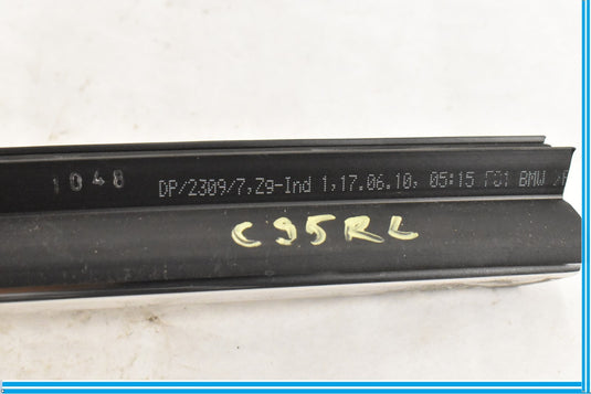09-15 BMW 750i 750Li F01 F02 Rear Left Door Window Inner Channel Seal Oem