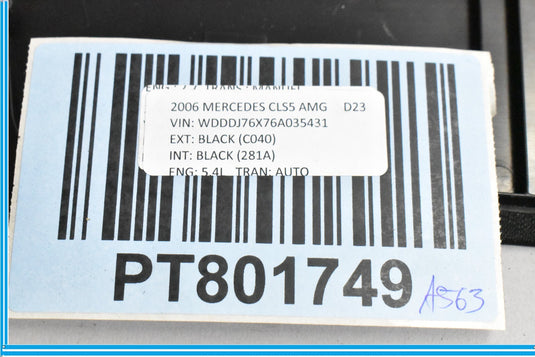 06-11 Mercedes CLS550 CLS55 AMG W219 Front Left Door Inner Cover Trim Panel Oem