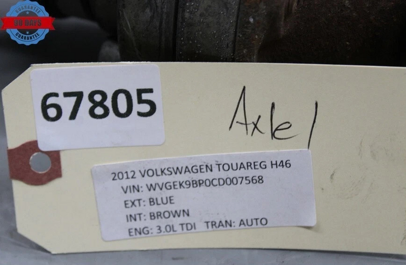 Load image into Gallery viewer, 11-17 Volkswagen VW Touareg Front Left Side Axle Knuckle Shaft 7P0407271 OEM
