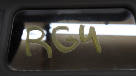 03-07 HUMMER H2 Front Right Passenger Side Sun Visro Sunvisor Oem