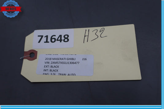 17-22 Maserati Ghibli M157 Front Left Driver Side Side Seat Headrest Black Oem