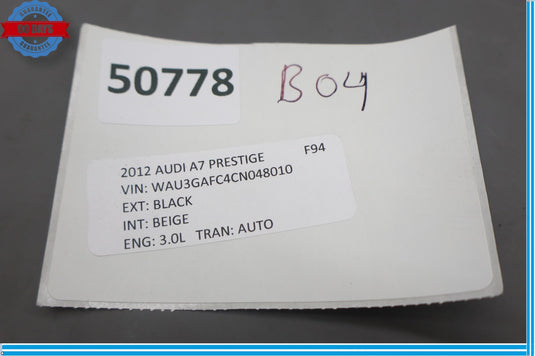 12-18 Audi A7 Quattro Front Right Door Lock Actuator Latch 8J1837016 Oem