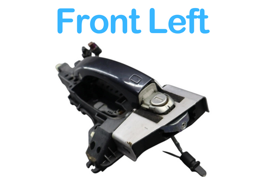 11-18 Audi A7 Quattro Front Left Side Exterior Door Handle Blue 4H1837885 Oem