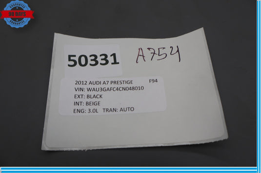 12-18 Audi A7 Quattro Front Lower Steering Column Shroud Cover Trim Panel Oem