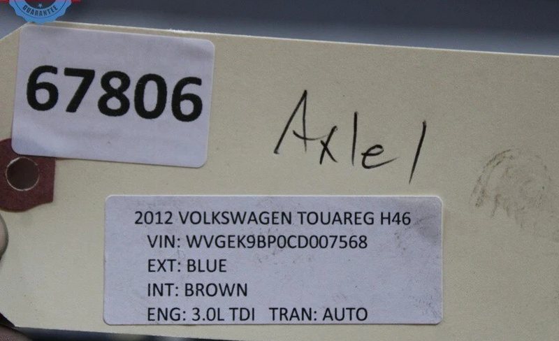 Load image into Gallery viewer, 11-17 Volkswagen Touareg Front Right Side Axle CV Shaft Axleshaft 7P0407271 Oem
