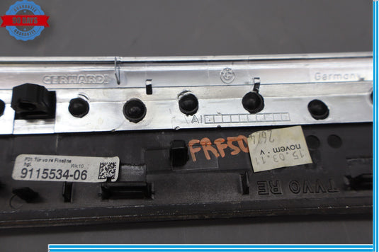 09-15 BMW 750Li xDrive Front Right Side Interior Door Panel Trim Oem