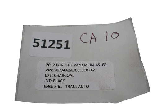 10-16 Porsche Panamera 970 Rear Right Side Upper Suspension Control Arm OEM
