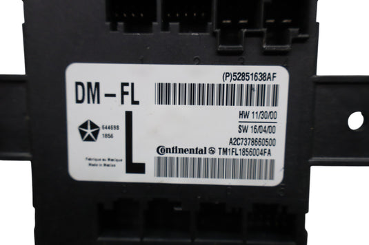 14-17 Maserati Quattroporte Front Left Driver Side Door Control Module Unit Oem
