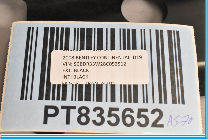 Load image into Gallery viewer, 06-12 Bentley Continental Support Mount Plate 3W7809721B Oem
