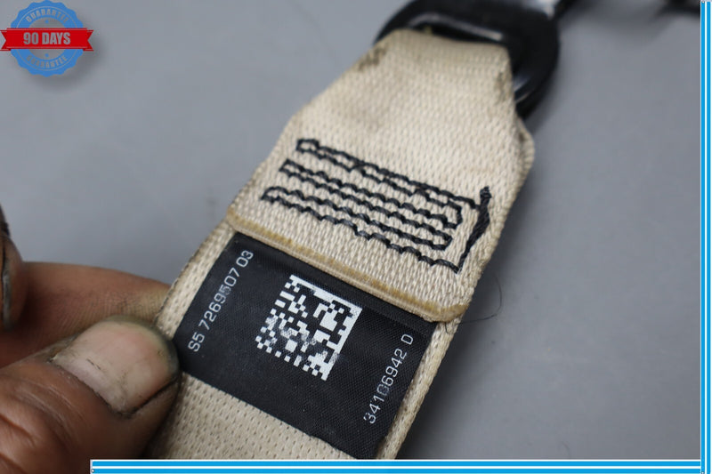 Load image into Gallery viewer, 09-15 BMW 740i 750Li xDrive Rear Center Seatbelt Seat Belt Retractor Beige Oem
