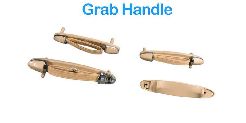 Load image into Gallery viewer, 03-12 Maserati Quattroporte Front Rear Overhead Grab Handle Set of 4 Oem
