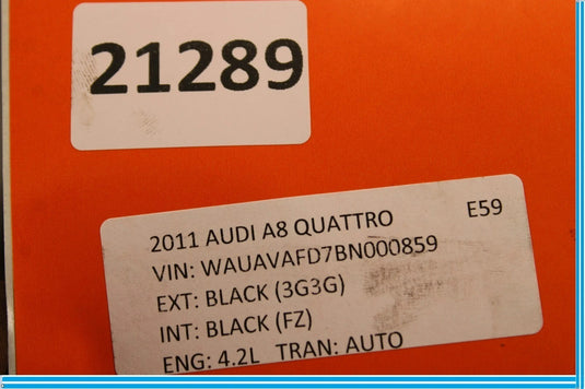 11-18 Audi A8 Quattro Rear Left Side Spindle Knuckle Wheel Bearing Housing OEM