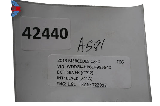 08-15 Mercedes W204 C250 C350 Right/Left Side Door Audio Sound Speaker Black OEM