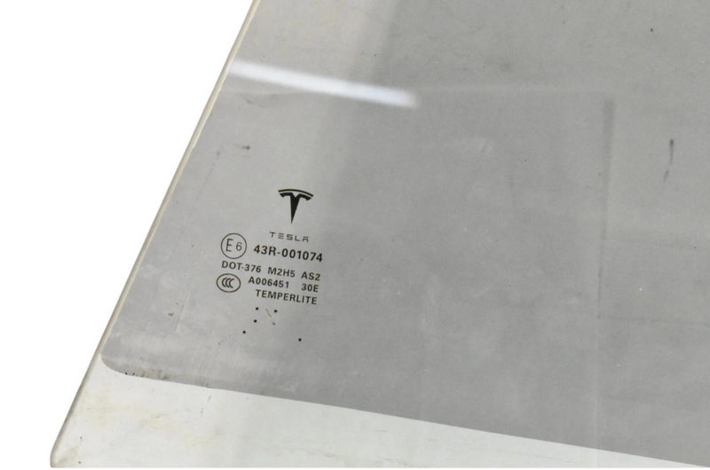 Load image into Gallery viewer, 12-20 Tesla Model S Rear left Driver Side Door Window Glass 43R001074 Oem
