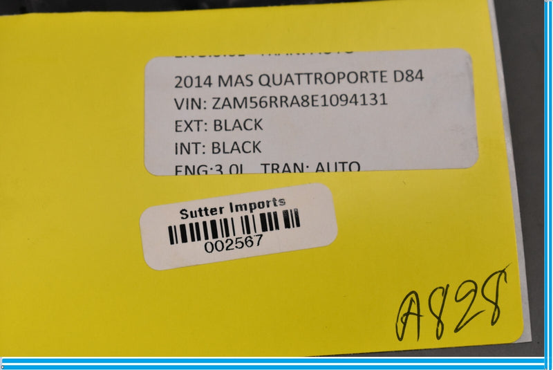Load image into Gallery viewer, 14-16 Maserati Quattroporte Mount Support Bracket Black Oem
