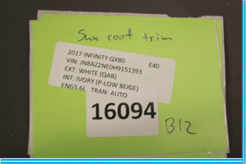 Load image into Gallery viewer, 11-17 Infiniti QX56 QX80 Sun Roof Sunroof Moonroof Trim Oem
