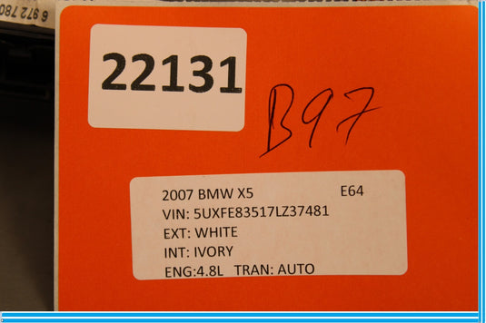 07-10 BMW X5 E70 C Climate Heated Seat PDC DTC Tailgate Switch W/ Trim Oem