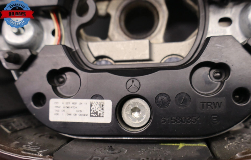 Load image into Gallery viewer, 07-10 Mercedes-Benz S600 CL550 4 Spoke Steering Wheel Black W/ Paddles Wood Oem
