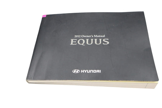 2012 Hyundai Equus SIG Owner User Manual Guide Book W/ Case Cover OEM