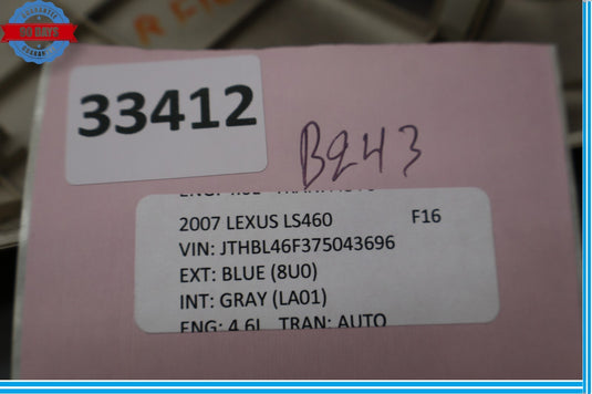 07-12 Lexus LS460 LS460L Right Passenger Side Dashboard Trim Panel Oem