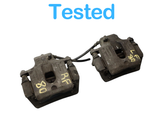 07-17 GMC Acadia Denali Rear Left & Right Side Brake Caliper W/ Bracket Set Oem