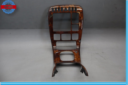00-02 Mercedes W215 CL55 AMG Center Console Radio Trim Panel Bezel Wood Oem