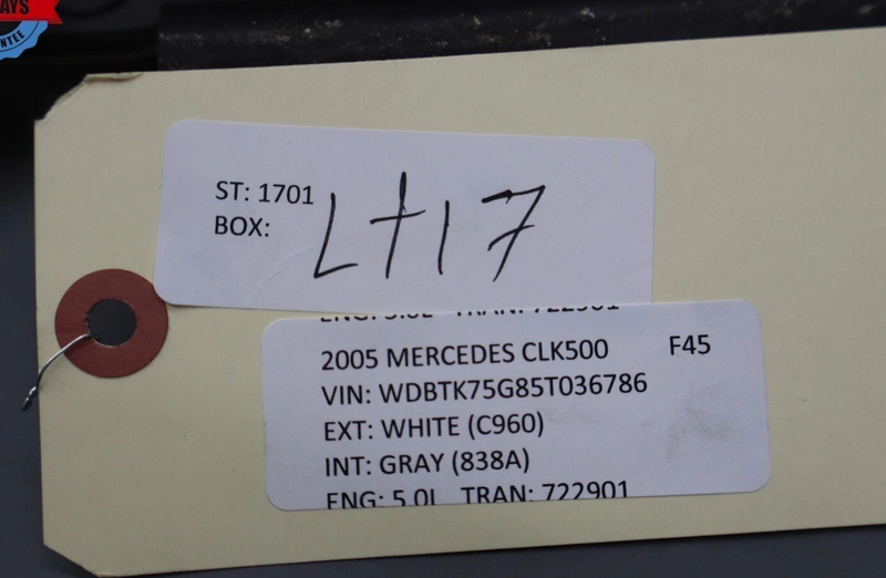 Load image into Gallery viewer, 04-09 Mercedes W209 CLK500 Convertible Roof Top Latch Trim Cover A2096905425 Oem

