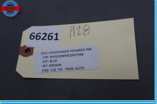 11-17 Volkswagen Touareg Left Driver Knee Bolster Dash Trim 7P1858365B Oem