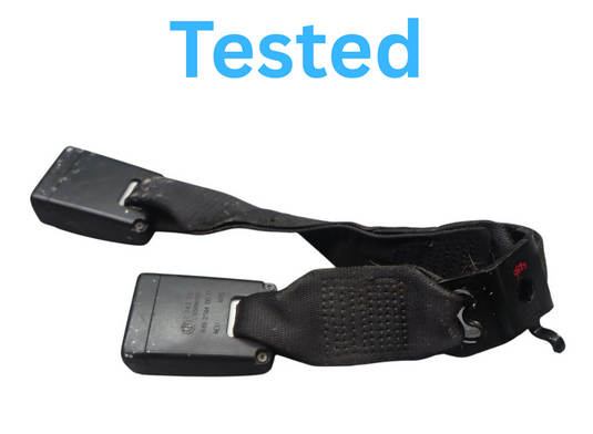 12-18 BMW 320i 328i F30 Rear Right Center Seat Belt Buckle Black Oem
