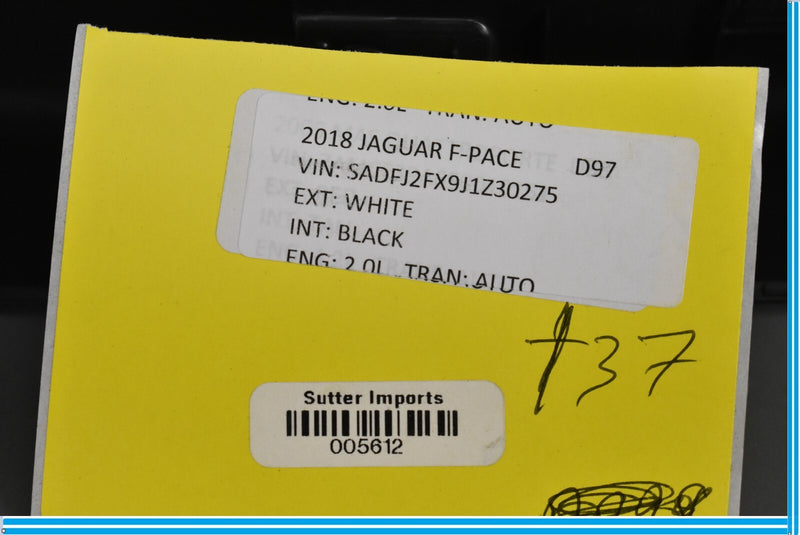 Load image into Gallery viewer, 18-20 Jaguar E-Pace Rear Tailgate Trunk Boot Cover J9C344252AB Trim Oem
