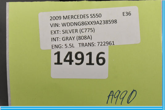 07-13 Mercedes S550 W216 Front Right Passenger Door Window Switch Button Oem