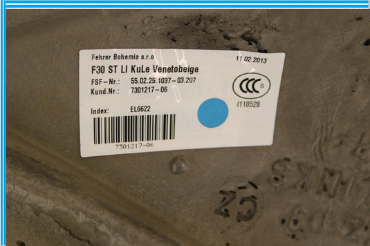 12-18 BMW 320i 328i F30 Left Right Side Bolster Seat Cushion Trim Panel Oem