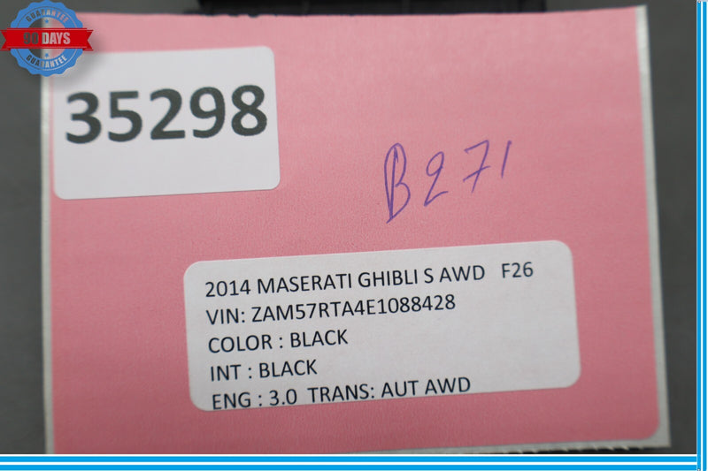 Load image into Gallery viewer, 14-17 Maserati Ghibli Front Right Seat Adjustment Control Switch Module Unit Oem
