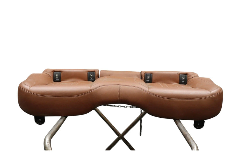 Load image into Gallery viewer, 14-17 Maserati Ghibli M157 Rear Seat Cushion Lower Bottom Brown 06700242120 Oem
