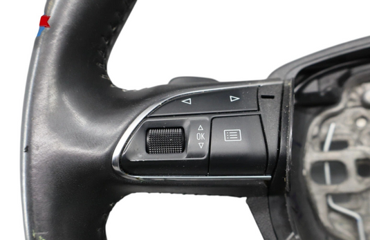 11-18 Audi A8 Quattro S8 4-Spoke Steering Wheel Leather W/ Padel Shifter Oem