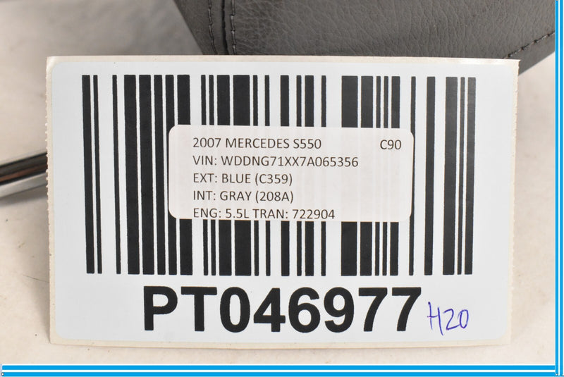 Load image into Gallery viewer, 07-09 Mercedes W221 S550 Front Right or Left Seat Headrest Head Rest Gray
