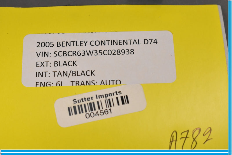 Load image into Gallery viewer, 05-08 Bentley Continental Front Left Driver Side Seat Belt Seatbelt Cover Oem
