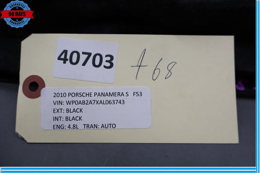 10-13 Porsche Panamera Tailgate Liftgate Upper Trim Cover Panel Oem