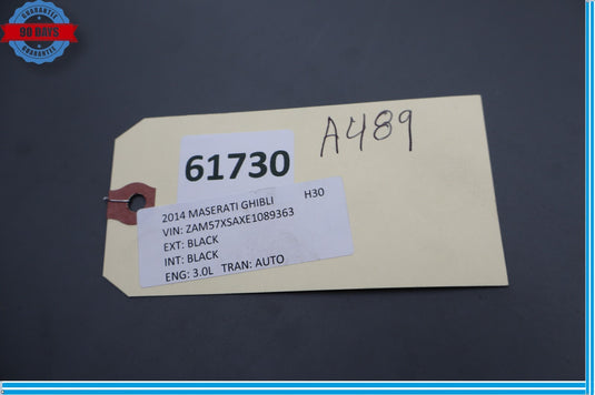 14-20 Maserati Ghibli Front Left Driver Side Seat Lower Trim Cover Panel Oem