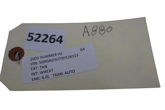 03-09 Hummer H2 Front Left Driver Side Fender Panel Marker Light Lamp OEM