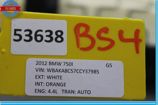 12-15 BMW 740i 740Li 750i Rear Lower Bottom Seat Cover Bench Cushion Oem