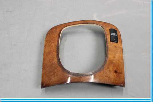 03-06 Mercedes S500 S600 Front Center Console Shifter Bezel Trim Wood Oem