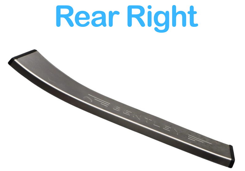 Load image into Gallery viewer, 06-13 Bentley Continental Flying Spur Rear Right Door Step Sill Scuff Plate Oem
