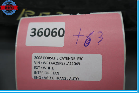 08-10 Porsche Cayenne Front Right Passenger Side Bumper Grille Trim Oem