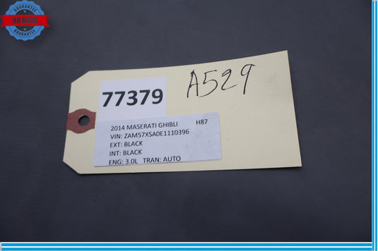 14-17 Maserati Ghibli Rear Right Passenger Side Door Computer Control Module Oem
