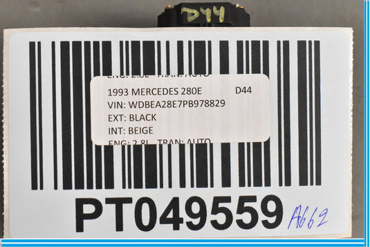 90-04 Mercedes SL500 SL320 300E W124 R129 Rear View Mirror Switch 1298200610 Oem