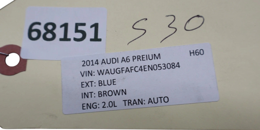 12-18 Audi A6 Quattro Rear Left Driver Side Interior Door Panel Cover Trim Oem