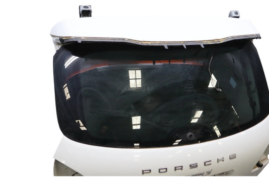 11-14 Porsche Cayenne 958 Rear Trunk Lid Liftgate Tailgate Hatch Shell White OEM
