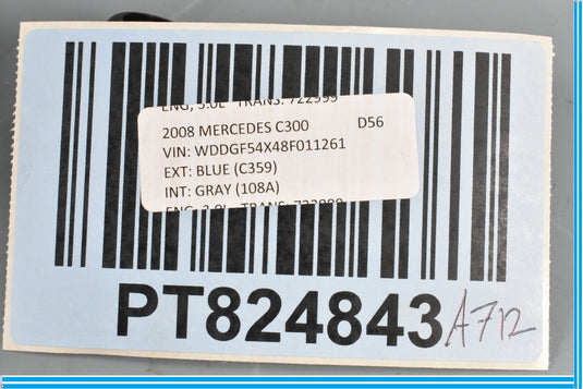 08-14 Mercedes C300 C350 W204 Front Left Side Seat Adjuster Lever Handle Oem