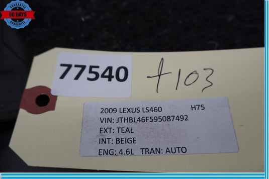 07-17 Lexus XF40 LS460 Under Dash Dashboard Right Side Trim Panel Cover Oem